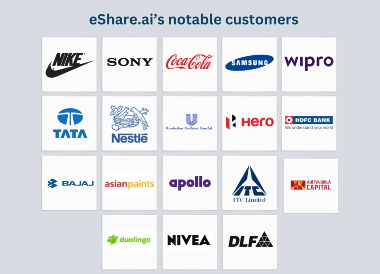 eShare.ai notable customers