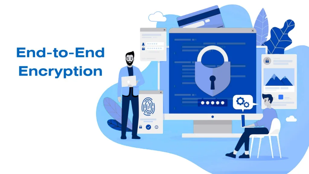 end-to-end encryption in digital communication.