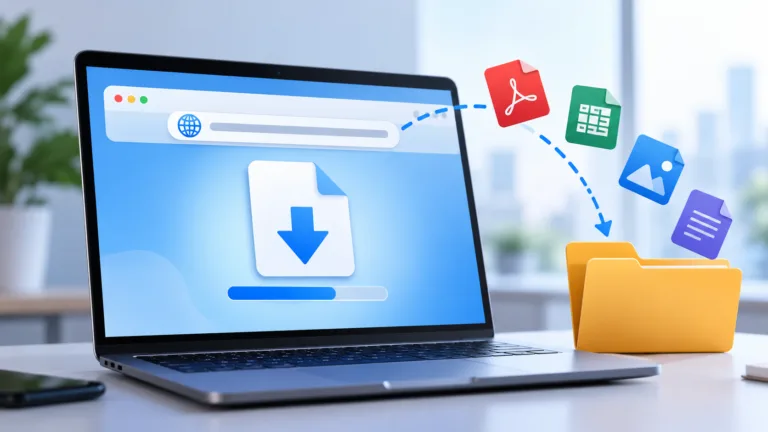 How to download a file from a URL online using a simple file download process.